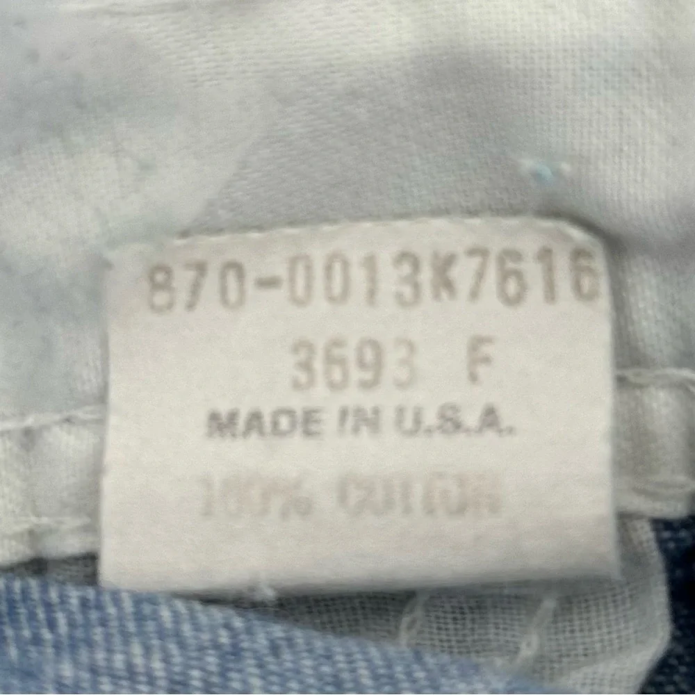 OshKosh B'gosh Vintage 80’s Baby Blue Classic Denim Overalls Sz 12 M